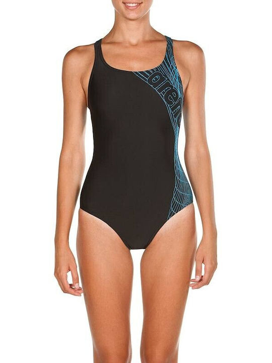 Arena Wide Strap Activewear Swimsuit Altair Black