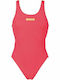 Arena Solid Swim Tech High Athletic One-Piece Swimsuit Fuchsia