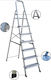 Profal Ladder Aluminum with 4+1 Steps 174pcs