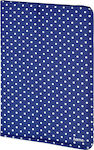 HAMA Polka Dot Portfolio Flip Cover Piele artificială Albastru (Universal 8" - Universal 8") 00135534