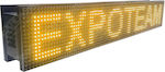 ExpoLedTeam Rolling LED Signs Double Sided Waterproof 128x16cm Yellow