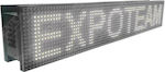 ExpoLedTeam LED Beschriftung Einseitig Wasserdicht 128x32cm Weiß