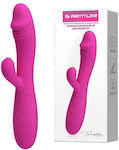 Pretty Love Snappy Rechargable Silicone Vibrator Rabbit 19.5cm BI-014173-2 Pink