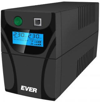 Ever Easyline 650 AVR USB UPS Line-Interactive 650VA 360W with 2 Schuko Power Plugs