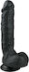 Easytoys Ρεαλιστικό Dildo με Όρχεις και Βεντούζα Μαύρο 22.5cm