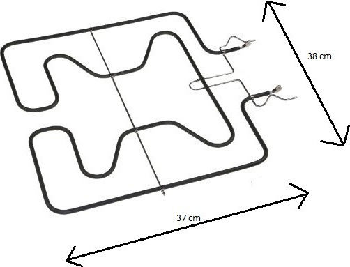 478028 Ανταλλακτική Αντίσταση Φούρνου Συμβατή με Pitsos / Siemens / Bosch 37x38cm