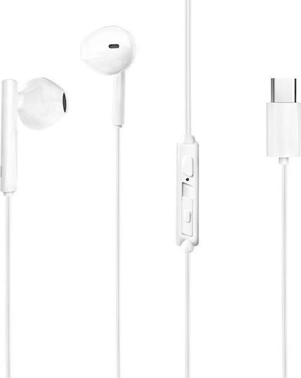 Dudao X3S Earbuds Handsfree with USB-C Connector White