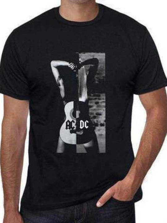 Ac/Dc Frau Gitarre T-shirt BLACK