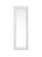 Bizzotto Miro Wall Mirror Full Length with White Wooden Frame 132x42cm 1pcs