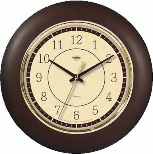 Virtime Стенен часовник Пластмаса 1 Ø30см
