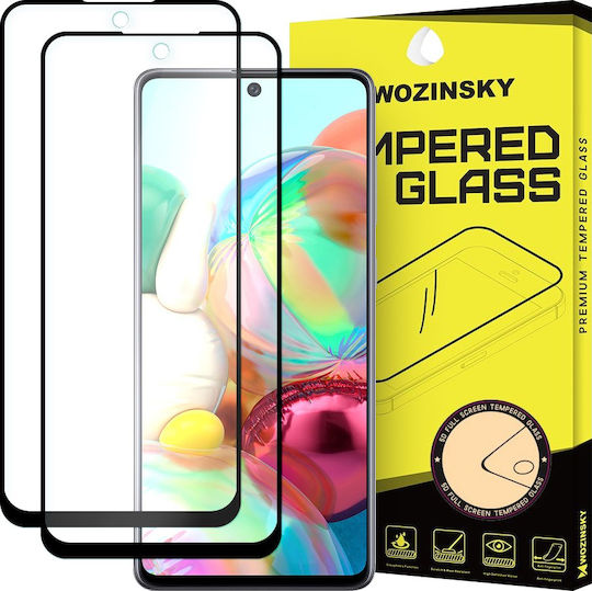 Wozinsky Case Friendly 9D Vollkleber Vollflächig gehärtetes Glas 2Stück (Galaxy A71)