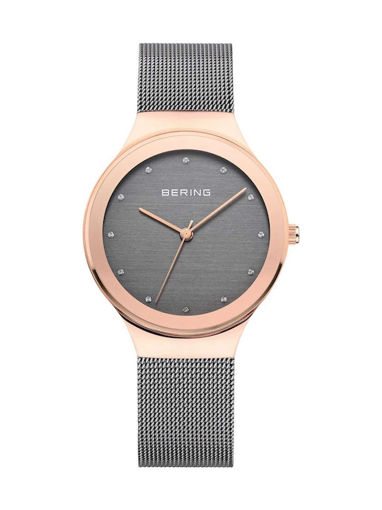 Bering Time Classic Crystals Uhr mit Silber Met...