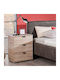Nachttisch Duero 3F Grey Oak 45x40x63cm