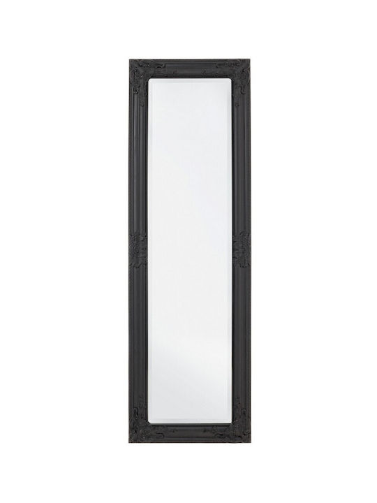 Bizzotto Miro Wall Mirror Full Length with Black Wooden Frame 132x42cm 1pcs