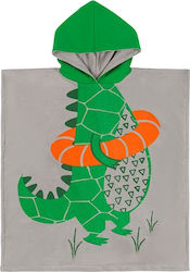 Zoocchini Kinder Strandponcho Dinosaurier Gray
