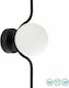 Faro Barcelona Le Vita Modern Lamp Wall with Integrated LED and Warm White Light Black 19x19cm