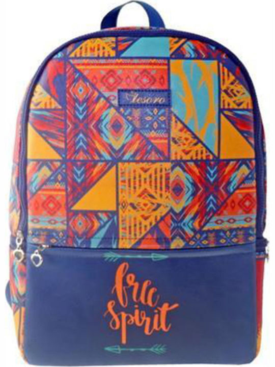 Tesoro Schulranzen Rucksack Junior High-High School Mehrfarbig