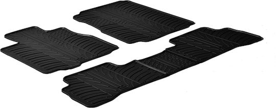 Gledring Σετ Μπροστινά και Πίσω Πατάκια 5τμχ για Honda CR-V 2007-2012 Μαύρα