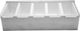 Dianomiki Metallic Bar Organizer with 5 Compartments with Dimension 37x14.5x10cm