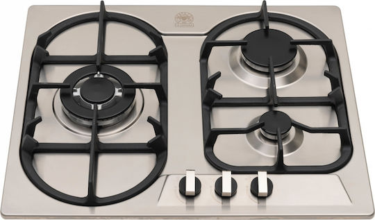 La Germania Natural Gas Cooktop Autonomous 59x50εκ. Silver