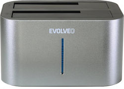 Evolveo Dion 1 Dockingstation für 2 Festplatten SATA 2.5" mit USB 3.0 Verbindung