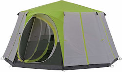 Coleman Octagon 8 Camping Tent Green 3 Seasons for 8 People 396x396x208cm