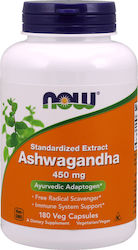 Now Foods Ashwaganda Extract 450mg 180 φυτικές κάψουλες