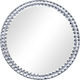 vidaXL Wall Mirror with Silver Glass Frame Diameter 40cm 1pcs