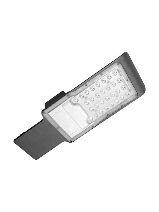 Elmark Stellar Außenleuchte LED Straße 30W mit Kaltweiß Licht IP65 Gray