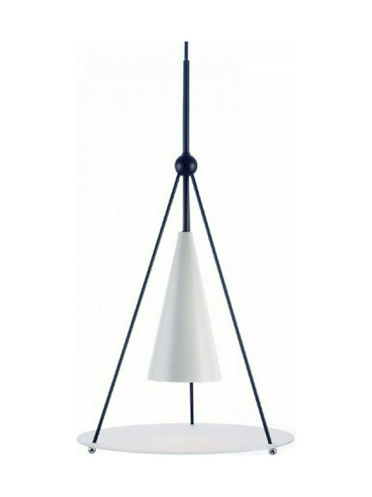 Aca Pendant Light Single-Light for Socket E27 White