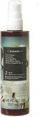 Korres Pure Cotton Spray Feuchtigkeitsspendendes Butter Körper 250ml