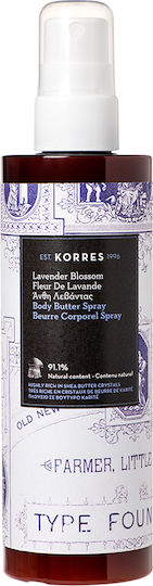 Korres Lavender Blossom Moisturizing Butter Body with Aroma Lavender 250ml