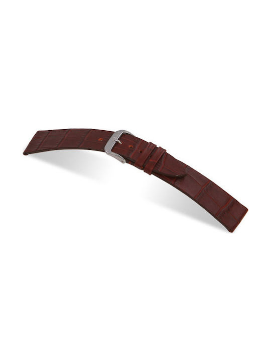 Strap LEATHER RIOS Miami Bordeaux 18mm