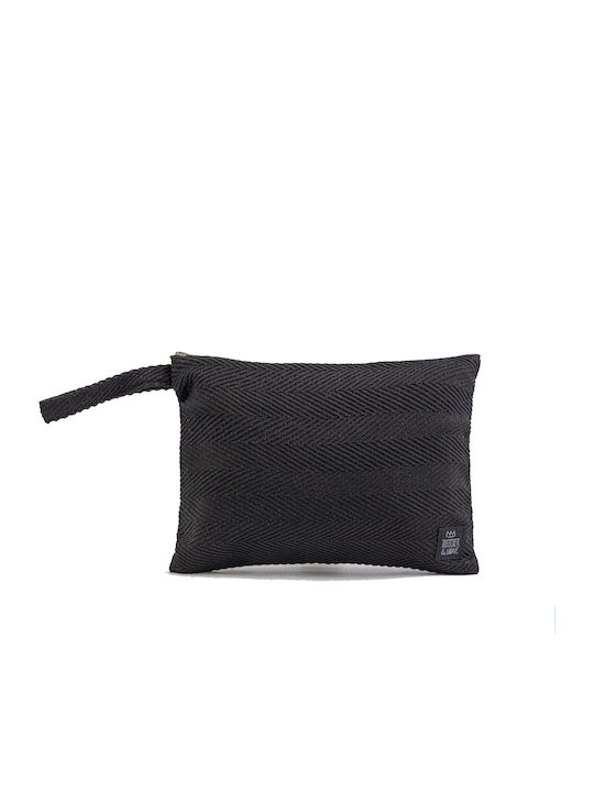 Bleecker & Love Women's Toiletry Bag Shine Small Black