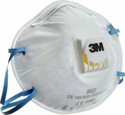 3M 8822 NR D Disposable Protective Mask FFP2 with Valve White 1pcs