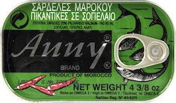 Anny Sardines Πικάντικες Σε Σογιέλαιο 125gr