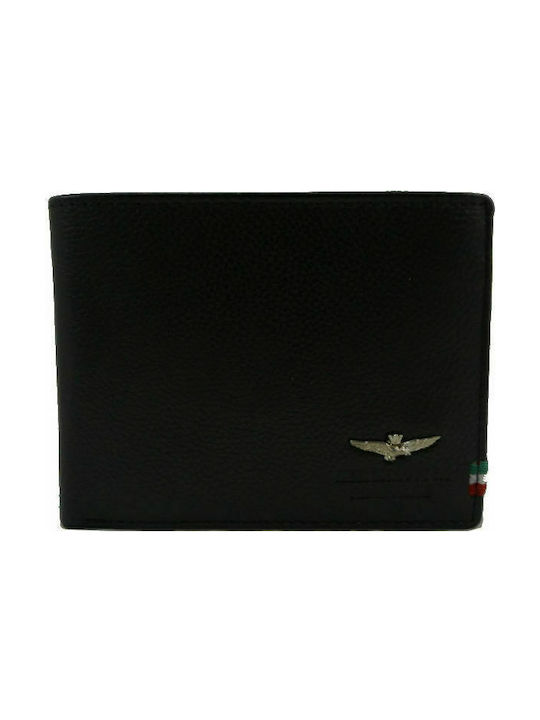 Aeronautica Militare AM-104 Men's Leather Wallet Black