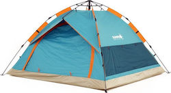 Sunpro Automatisch Sommer Campingzelt Iglu Blau für 3 Personen 210x210x135cm