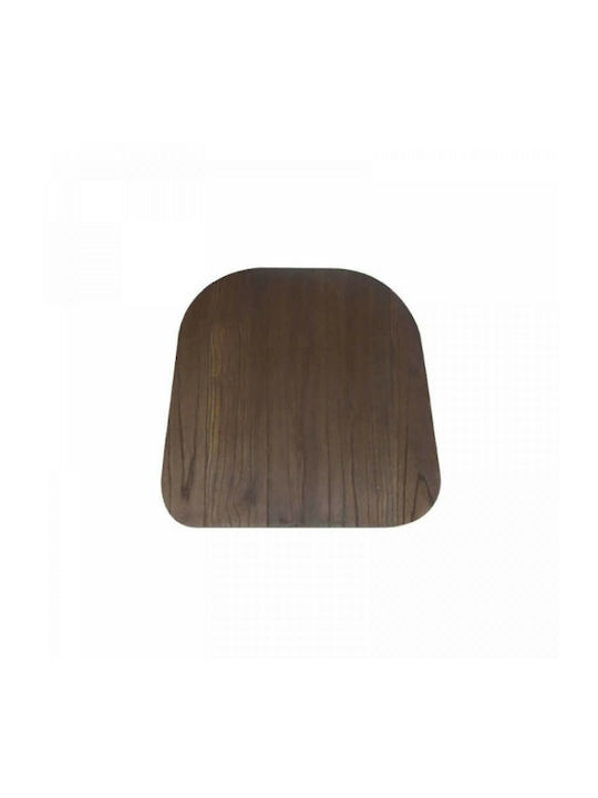 Zita Plus Texas Square Chipboard Seat Surface Brown 36.5x36.5cm