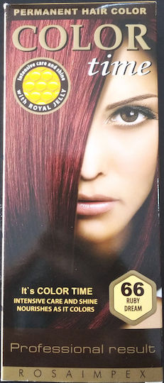 Rosa Impex Color Time Βαφή Μαλλιών 66 Ruby Cream 100ml