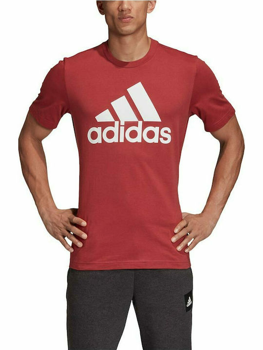 Adidas Must Haves Badge of Sport Herren Sport T-Shirt Kurzarm Legacy Red