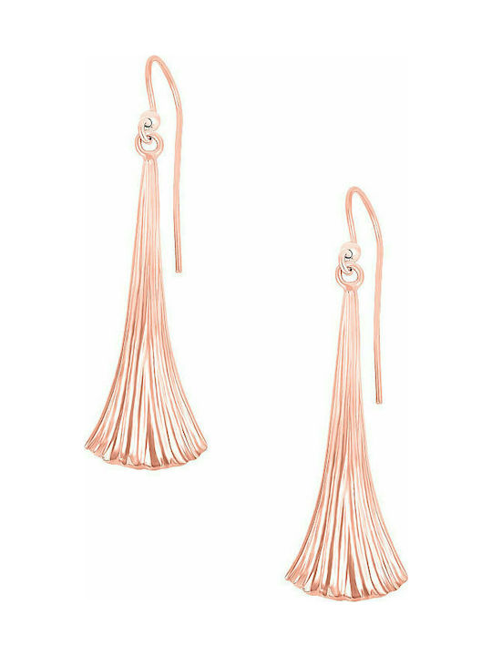 Silver earrings "Cutie Bells" rose gold plated