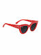 OJO Sunglasses Cat Eye Oje Γυναικεία Γυαλιά Ηλίου με Κόκκινο Κοκκάλινο Σκελετό και Μαύρο Φακό 01OSI22715