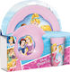 Trudeau Feeding Set Princess made of Plastic Pink 3pcs