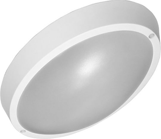 Adeleq Επιτοίχια Εξωτερική Πλαφονιέρα LED IP65 15W με Φυσικό Λευκό Φως 24x16.3εκ.