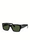 Ray Ban Nomad Women's Sunglasses with Black Plastic Frame and Green Lens RB2187 901/31