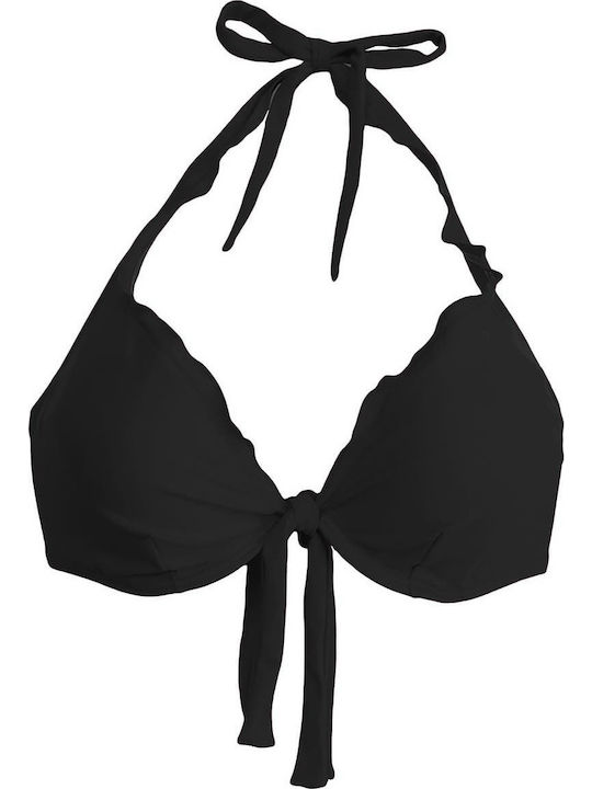 Solano Swimwear Underwire Bikini Bra with Ruffles Arabella Black