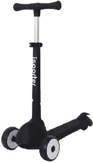 Bebe Stars Kids Scooter Foldable iSporter Pro 3-Wheel for 5+ Years Black