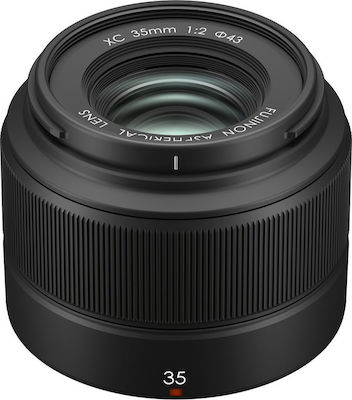 Fujifilm Кроп Камерен Обектив XC 35mm f/2 Фиксиран за Фуджифилм Икс Монтаж Черен