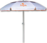 Hupa Ostria Umbrelă de Plajă cu Diametru de 2m cu Protecție UV și Ventilație Argint